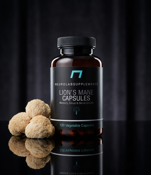 NeuroLab Lions Mane Capsules 10:1 Extract - front of bottle
